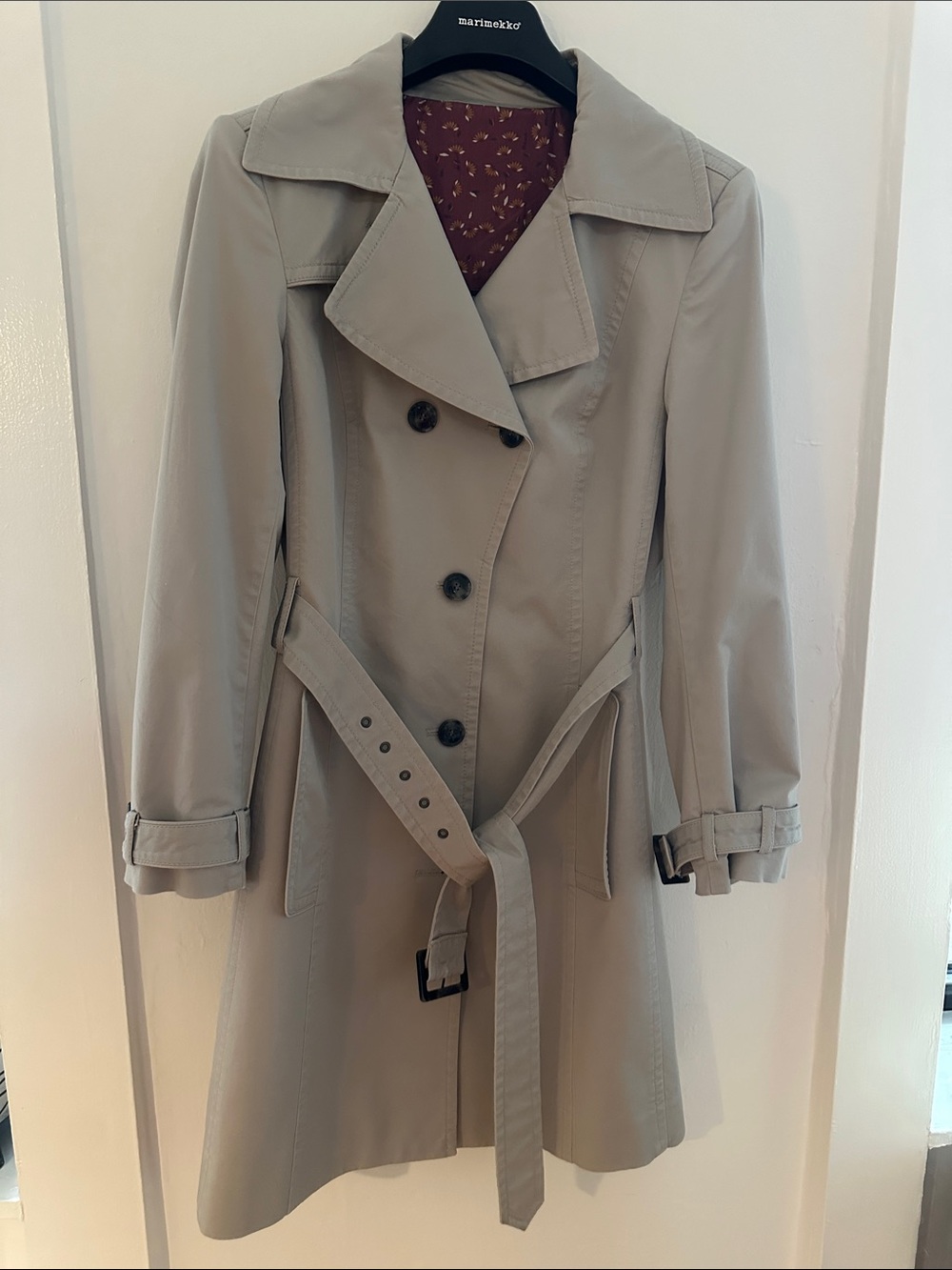 Mura Women's Classic Trench Coat - Beige